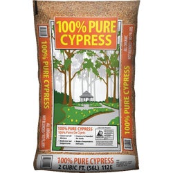 Item 703012, 100% cypress mulch, used as a ground and bed cover.
