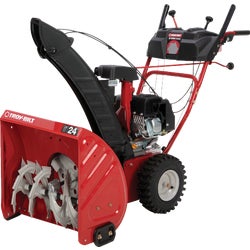 Item 703047, Features a 208 cc, OHV 4-cycle engine with electric start to eliminate pull