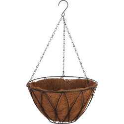 Item 703263, Contemporary round hanging plant basket.