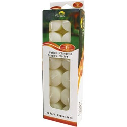 Item 703294, Citronella votive candle. Ideal for repelling mosquitoes.
