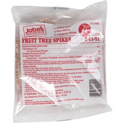 Item 703990, Fertilizer spikes specially formulated for fruit trees.
