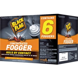 Item 704098, Black Flag dual action fogger. Kills insects and leaves a fresh scent.