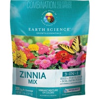 12142-6 Earth Science All-In-One Zinnia Wildflower Seed Mix seed wildflower