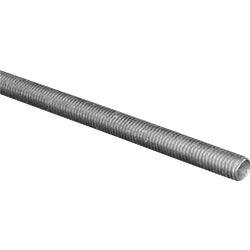 Item 704423, Zinc threaded course rods are ideal for hangers, anchor bolts, U-bolts, and