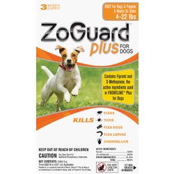 Item 704467, ZoGuard Plus For Dogs protects dogs from the dangerous effects of fleas and