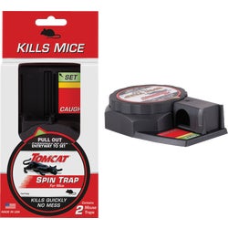 Item 704607, Tomcat Spin Trap for mice is a better, easier way to trap mice around the 