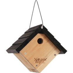 Item 704646, Traditional wren house is made with insect and rot resistant premium cedar