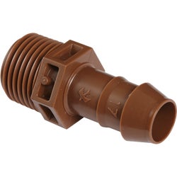 Item 704647, PVC (poly vinyl chloride) adapter for drip irrigation tubing.