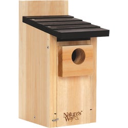 Item 704654, Bluebird house is made with insect and rot resistant premium cedar.