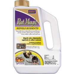 Item 704837, Naturally repel rodents from your home and garden with Rat Magic Granules.