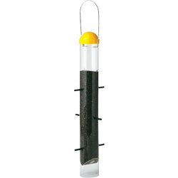 Item 704962, Weather-resistant, 18-inch feeder tube holds up to 2 pounds of thistle seed