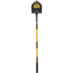 Item 705019, S600 Power long handle, notched round point shovel has cutting teeth to 