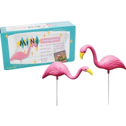 Item 705033, High quality plastic pink flamingos for all weather durability.