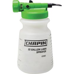 Item 705036, Lawn sprayer fits onto any standard size hose and works with all water 