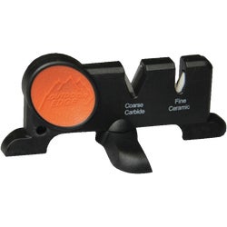 Item 705045, Compact 2-stage sharpener with coarse carbide and fine ceramic abrasive 