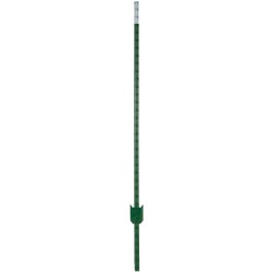Item 705101, Studded T-posts made from rail steel that are 1.25 LB/FT.