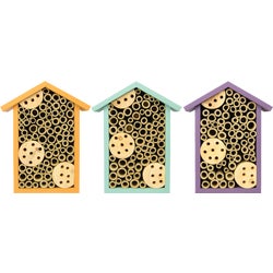Item 705174, Cedar bee house attracts pollinating insects including solitary bees.