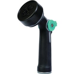 Item 705370, Medium-duty thumb control watering nozzle. Features 7 spray patterns.