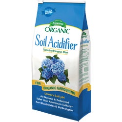 Item 705386, Organic, all natural soil acidifier. Turns hydrangeas blue.