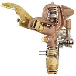 Item 705479, Adjustable brass impact sprinkler head.