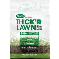 30073 Scotts Turf Builder ThickR Lawn Combination Grass Seed, Fertilizer, & Soil Improver
