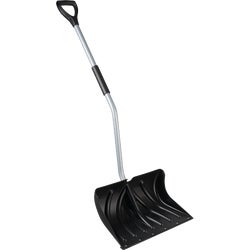 Item 705582, Ergonomic snow shovel has 20 In. poly blade and 1.2 In.