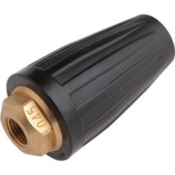 Item 705677, 4.5mm rotating trubo nozzle has a 1/4 In. FNPT inlet.
