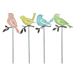 Item 705693, Metal bird garden stake ideal to add a decorative touch to any lawn or 