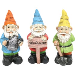 Item 705792, 10-inch colorful gnome statuary.