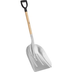 Item 708871, Non-tempered aluminum scoop with a natural finish blade. 28.25 In.