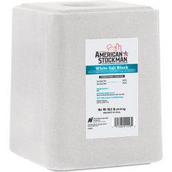 Item 708895, Standard plain white salt block for salt supplementation on a free choice 
