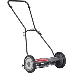Item 709913, 18 In. mower has a 5 blade, 4 spider ball bearing reel.