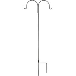 Item 710065, Double rod hanger installs in ground easily by using the H-hook on the 