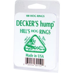 Item 714775, Decker HUMP Hill's rings - pig, shoat, and hog sizes are made with a slight