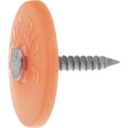 Item 715158, Already assembled with a ring shank nail. Round plastic insulation caps.