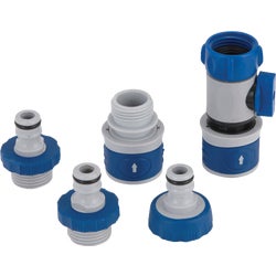 Item 721921, Quick connect connector set. Eliminates time consuming On/Off threading.