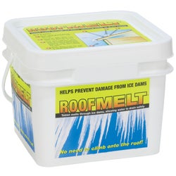 Item 723404, RoofMelt is designed to be tossed onto the roof's problem areas where ice 