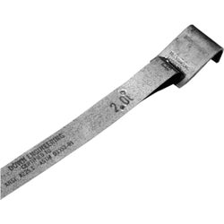 Item 723633, Galvanized steel manufactured home anchor frame tie.