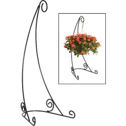 Item 730099, Indoor or outdoor hanging planter stand for hanging baskets, bird feeders, 
