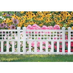 Item 730372, Durable resin decorative garden border fence. Panel dimensions: 24 In. W.