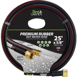 Item 730551, Heavy-duty, hot water, premium grade rubber hose featuring superior 