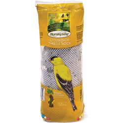 Item 730748, Goldfinch thistle seed in a convenient ready-to-hang feeder.