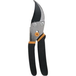 Item 731645, Traditional bypass pruner features hardened steel precision ground blade 