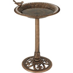Item 732901, Victorian style pedestal bird bath is constructed of weather and frost-