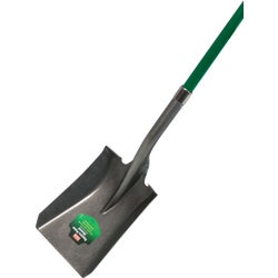 Item 736295, Square point shovel with 16-gauge, powder coated carbon steel blade with 