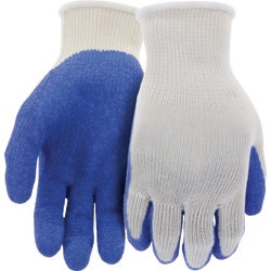 Item 736686, Latex coated string knit gloves.