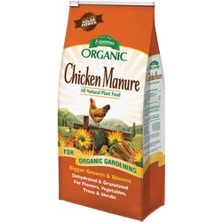 Item 739552, All natural poultry manure approved for organic gardening.