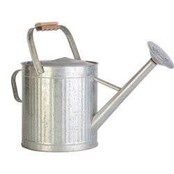 Item 740009, 2-gallon galvanized vintage watering can.