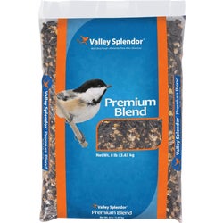 Item 740746, Premium blend seed attracts a variety of birds including cardinals, blue 