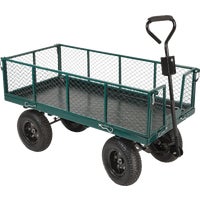 14000411 Best Garden Steel Garden Cart With Collapsible Sides